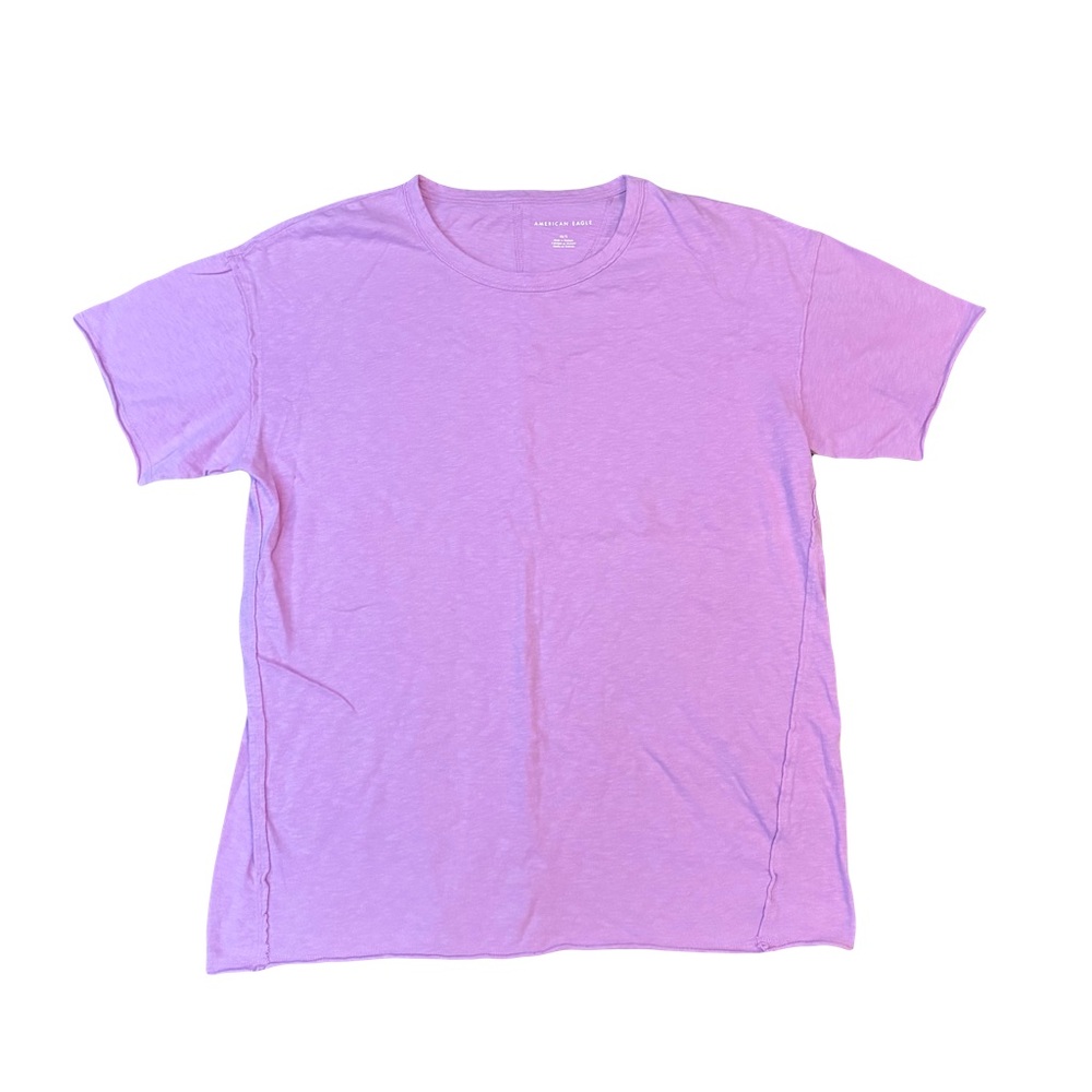 NWOT AMERICAN EAGLE PURPLE OVERSIZED SHORT-SLEEVE TEE SHIRT // SIZE XS-S 💜